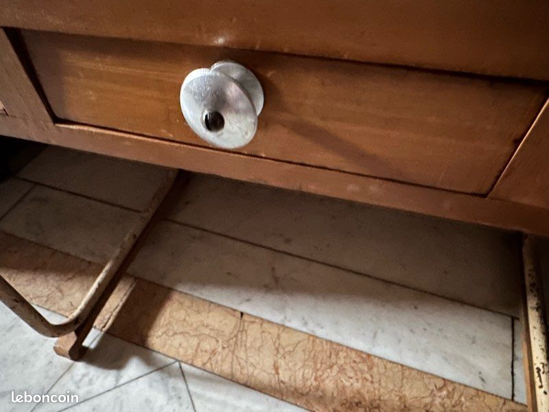 Bureau tubulaire belge de Torck Meuble, métier années 1950 enfant école (image 5)
