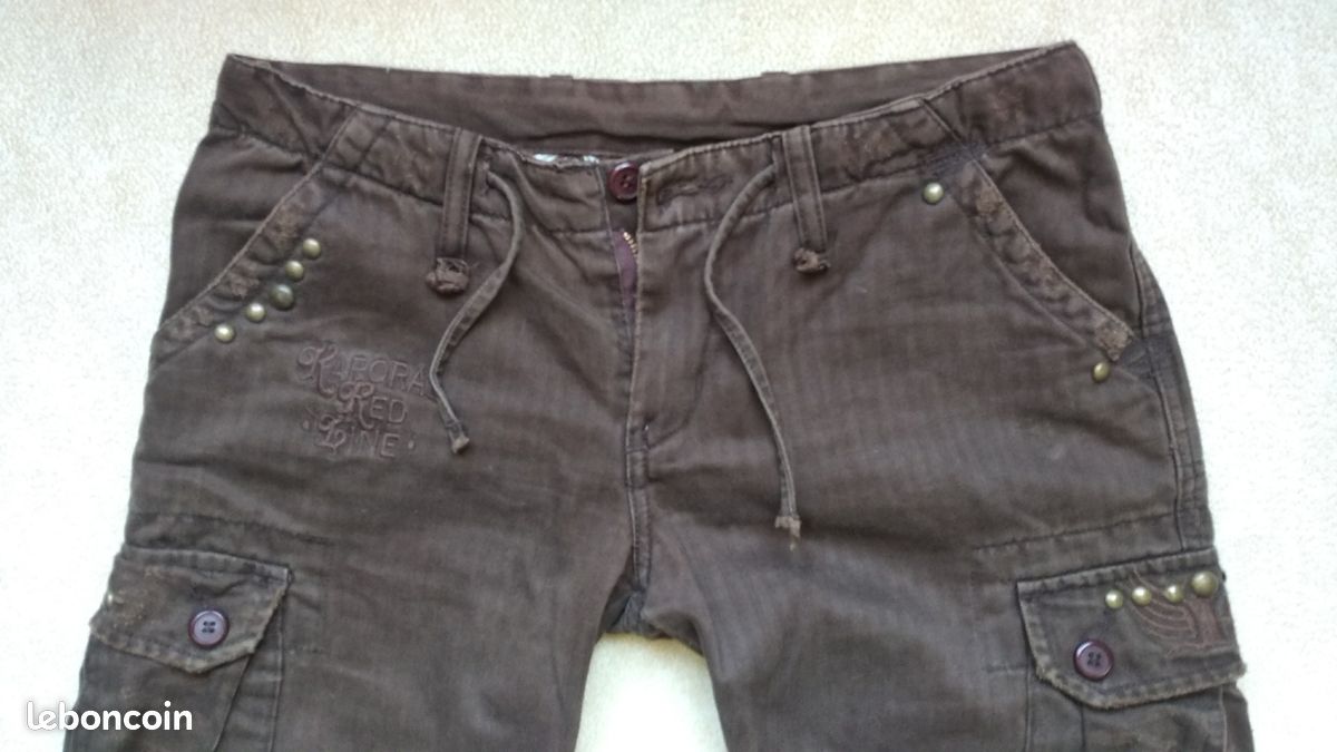 Pantalon Kaporal marron T.38 (image 1)