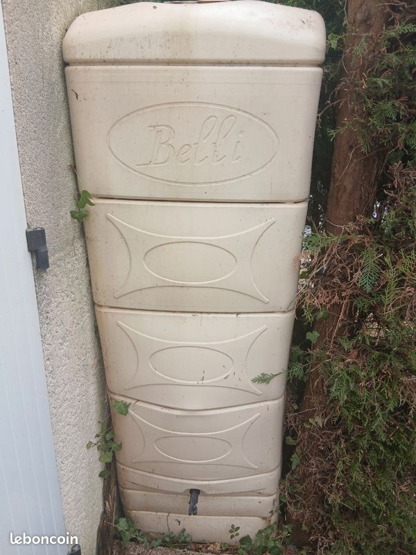 Grand récupérateur réservoir d'eau 250L avec robinet (image 3)