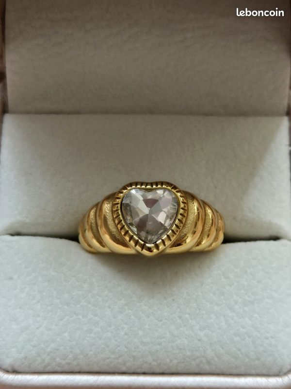 Bague style maximaliste en forme de coeur (image 3)
