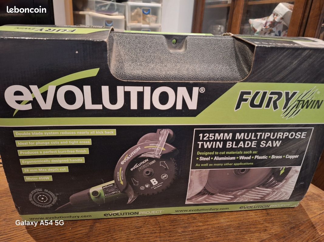 Neuf: Scie circulaire double lame Evolution Fury Twin 125mm (image 4)