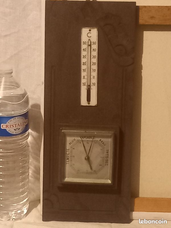 Baromètre thermomètre années 30 (image 1)
