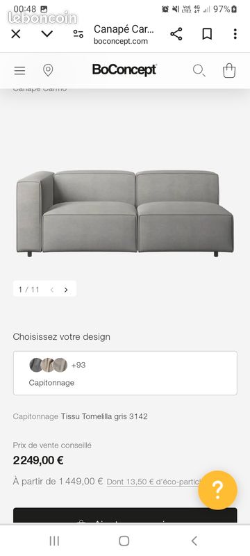 Canapé boconcept (image 3)