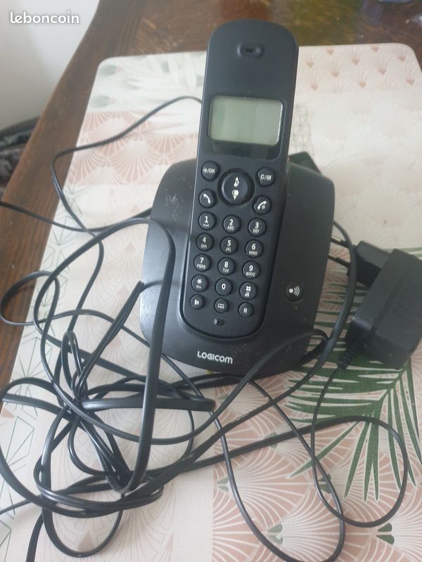 Téléphone Logicom noir (image 1)
