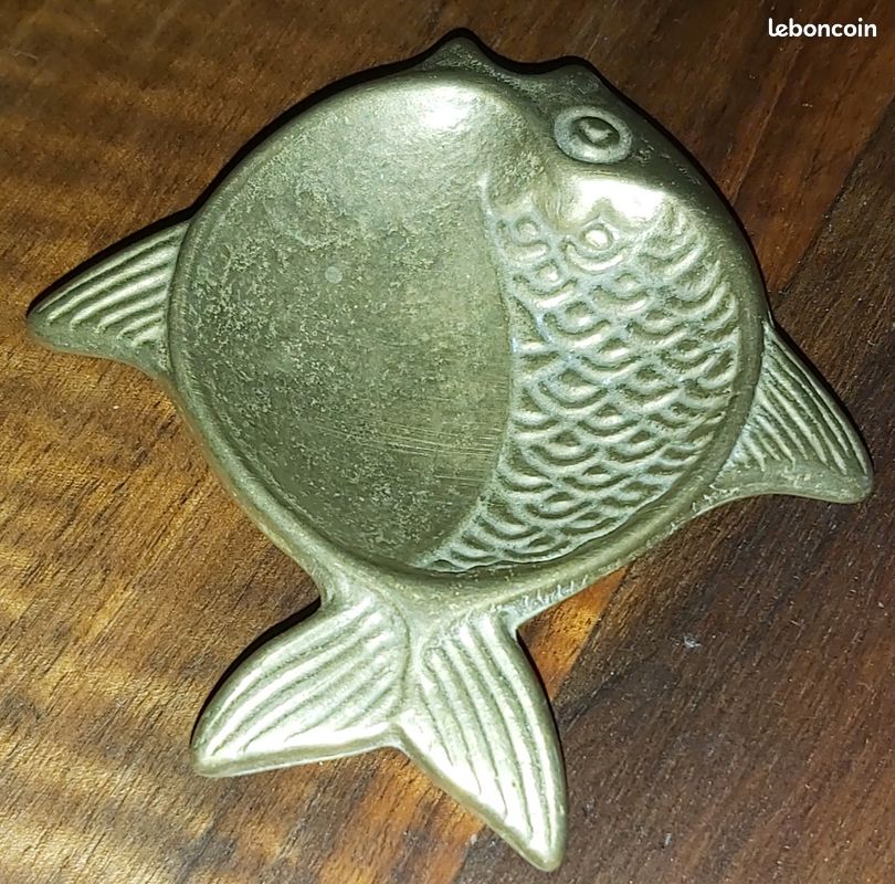 Vide poche vintage en laiton forme poisson (image 4)