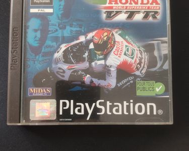 Castrol Honda VTR – Jeu PS1 Courses Moto, Complet, Boîtier Cassé