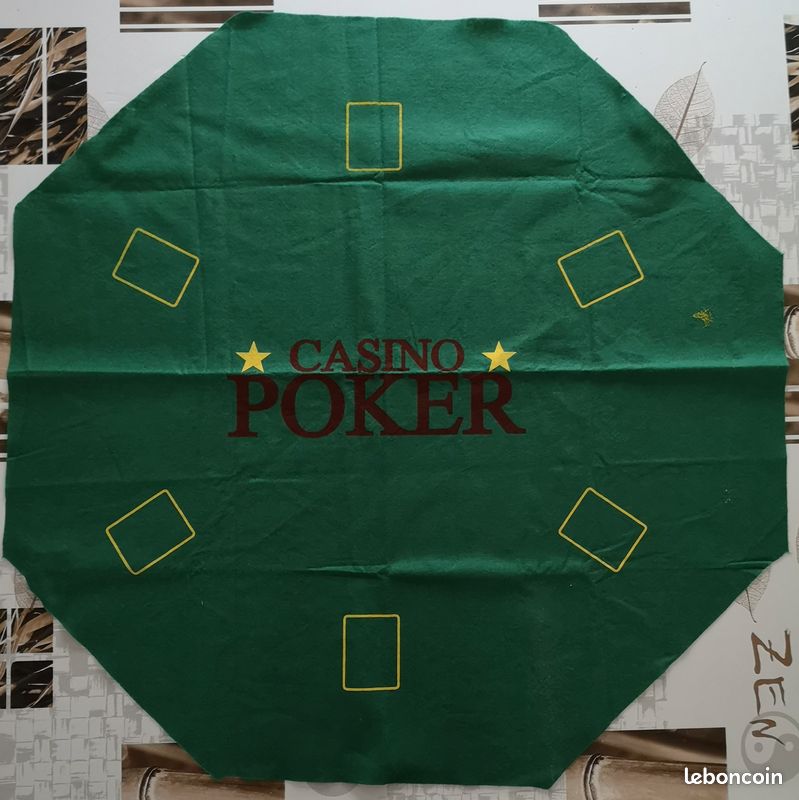Tapis Jeu Casino Tapis De Poker Persiverney-AT - Double Face Roulette/ Blackjack 60x90cm Vert Professionnel Mélangeur De Carte