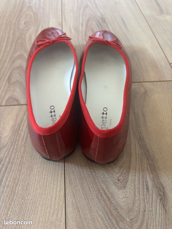 Ballerines Repetto rouges vernis (image 4)