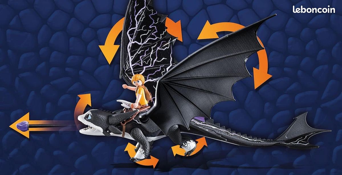 Playmobil 71081 Dragons Nine Realms – Thunder & Tom – Figurines Et Drone Viking – Jeu D'aventure Dès 4 Ans