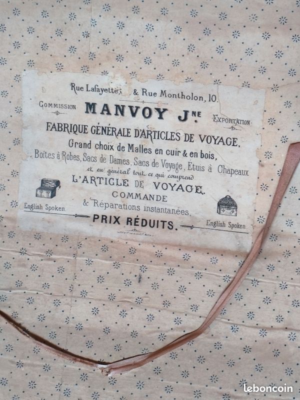 Ancienne malle de voyage (image 6)