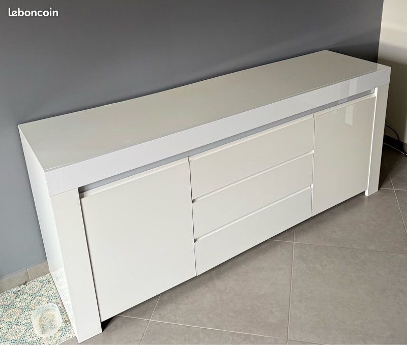 Buffet blanc laqué (image 3)