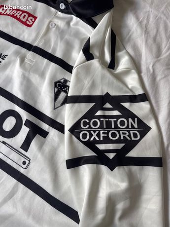 Maillot Brive Rugby 1997 H Cup Carbonneau - Cotton Oxford - Neuf Sans Boîte