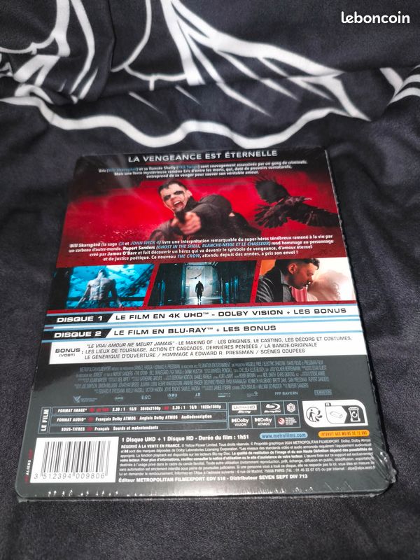 The Crow (2024) 4K UHD Steelbook Blu-ray (neuf) (image 2)