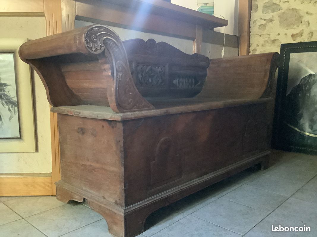 Vends méridienne ancienne en teck (image 3)