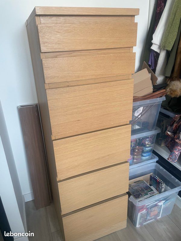 Commode 6 tiroirs malm IKEA (image 1)