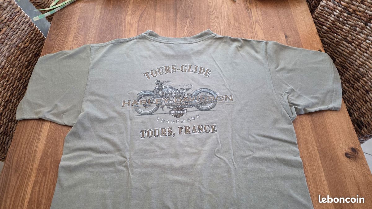 T-shirt Harley-Davidson 100% Coton - Tailles M, L, XL Disponibles - Marque Gildan, Noir, Neuf Sans étiquette