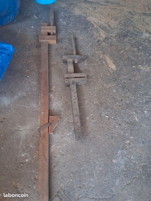 Outillage ancien en bois en lot (image 6)