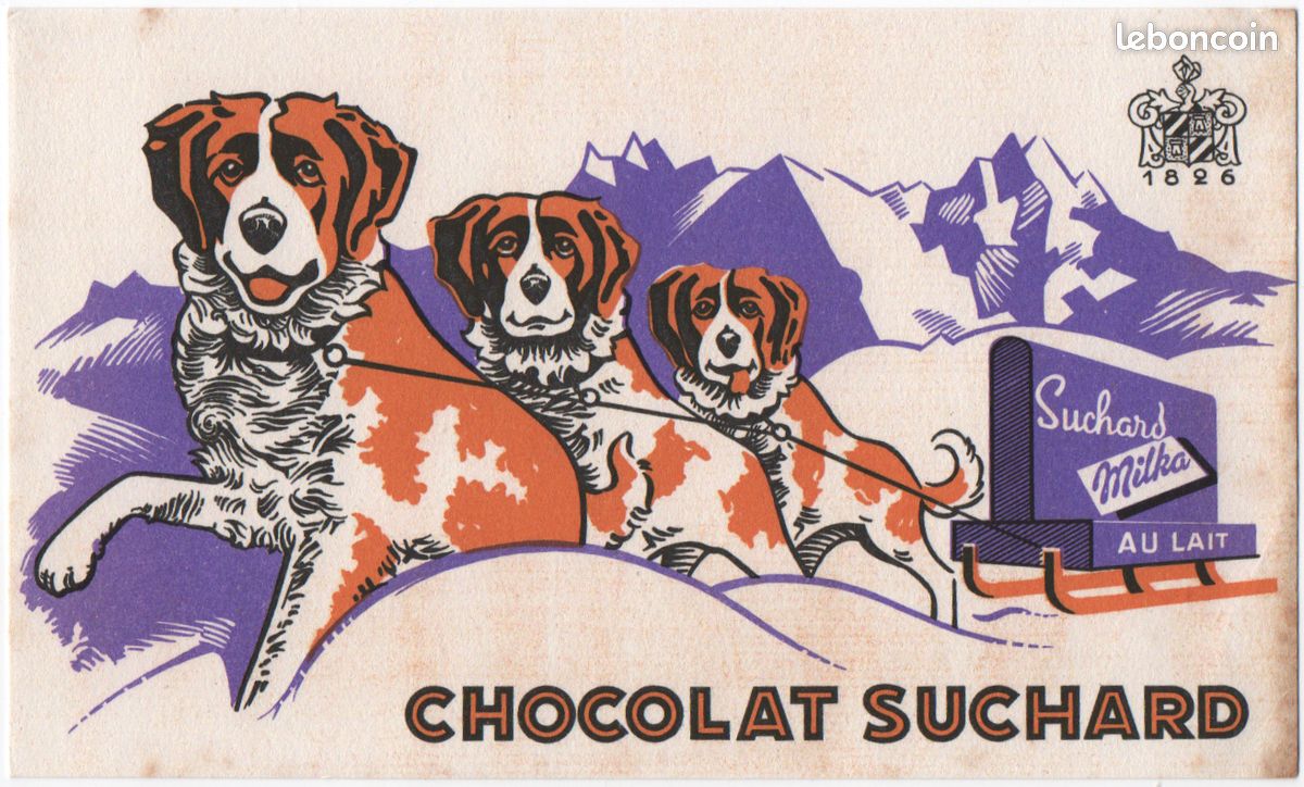 Affiche Ancienne Reproduction Chocolat Suchard Milka - 53 X 80 Cm - Neuf