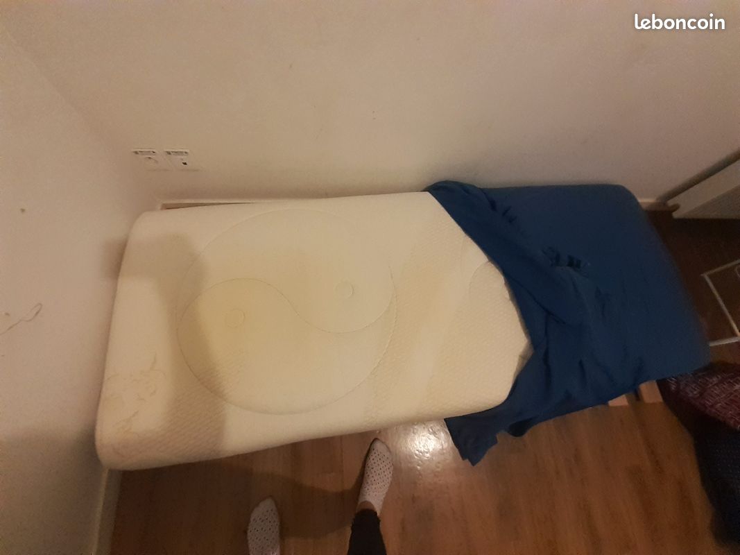Très urgent vend matelas+ sommier tapisser négociable (image 4)