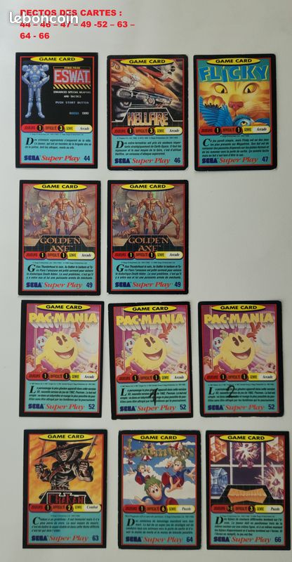 PANINI GAME CARD - SEGA Super Play - toki - #56 - Occasion - Français EUR 4,90 - FR