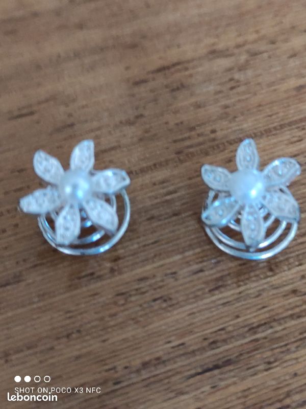 Bijoux coiffure avec perle nacree (image 4)