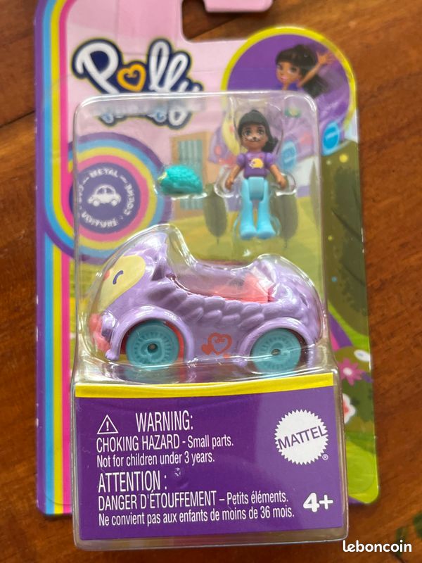 Polly Pocket, neuf voiture métal, personnage, fille hérisson (image 1)