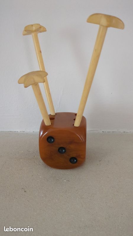 Ensemble piques à cocktail/pilons ART DÉCO, très populaire dans les brasseries de l'époque, objet de collection (image 1)