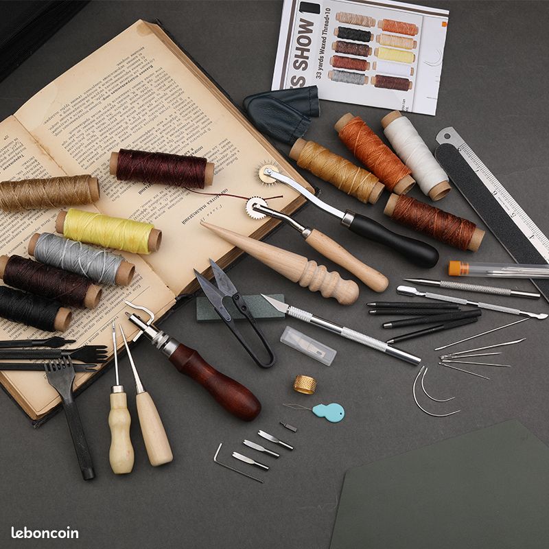 HEEPDD 2pcs Kits D'outils De Reliure, Outils De Couture En