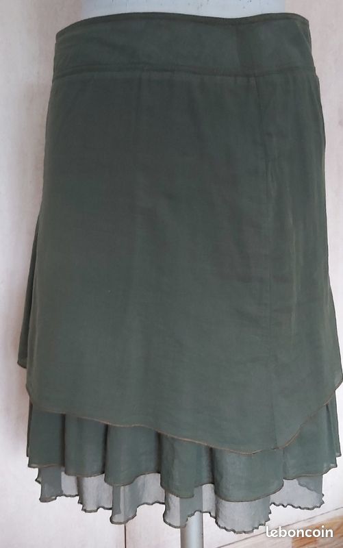 Jupe kaki - taille 40 (image 2)
