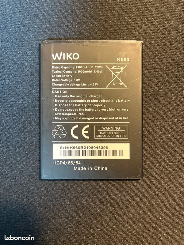 Batteria Di Ricambio Premium Per Smartphone Wiko Y51 / Y60 – Nuova, Pièce Détachée