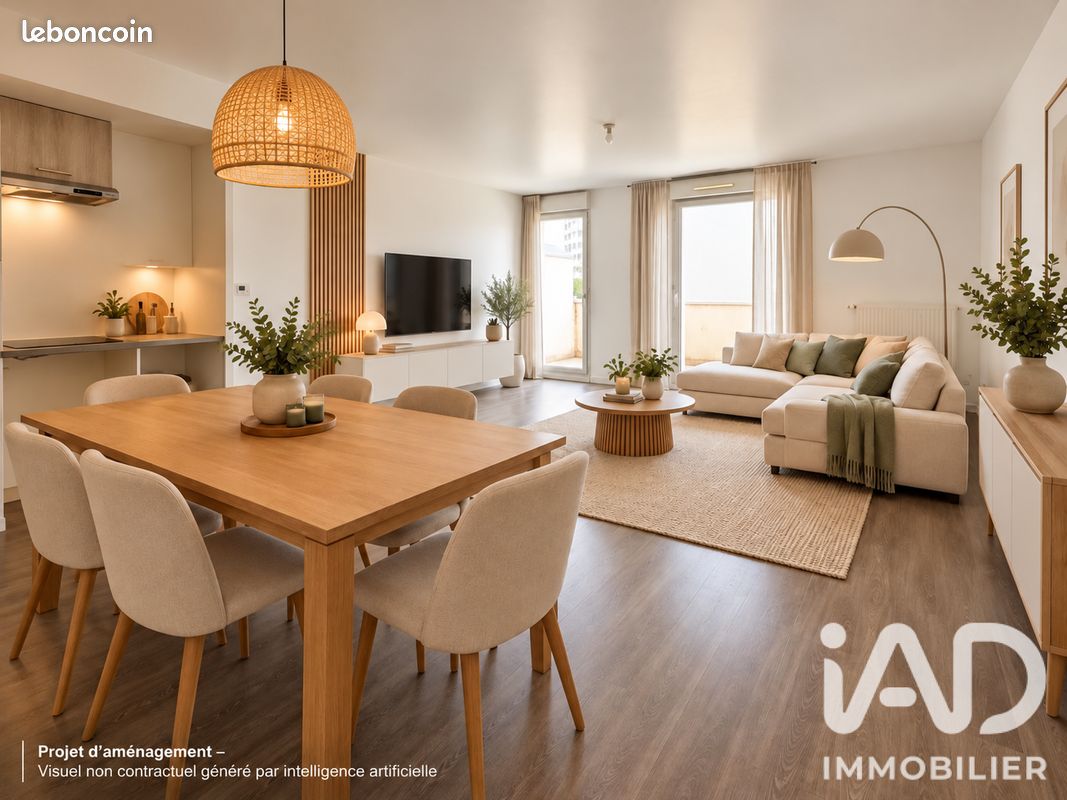 Appartement 3 pièces 66 m² · à Nantes · 66 m² · 190 000 €