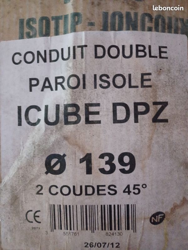 Coude inox D.139 double paroi.Isotip (image 3)