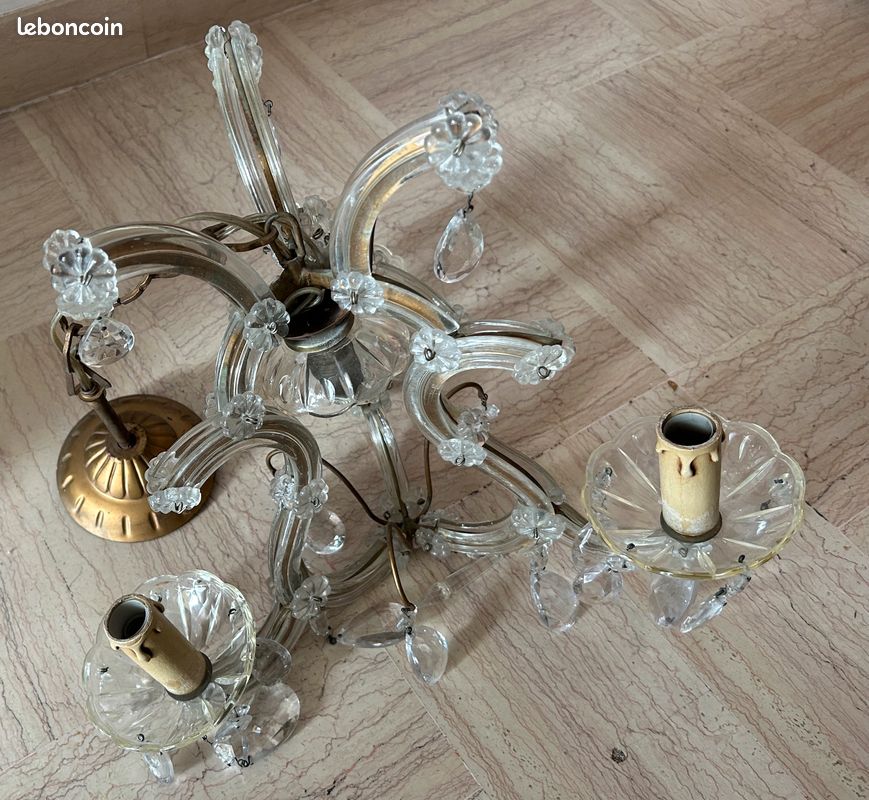 Lustre pampilles ancien (image 2)