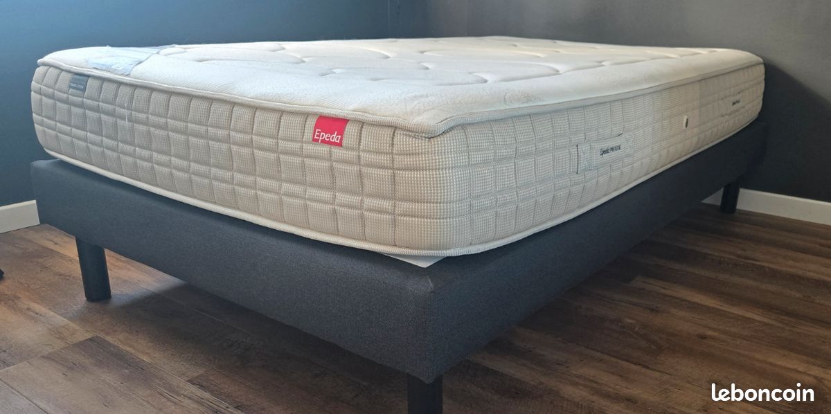 Lit complet 120x200 etat neuf (image 1)