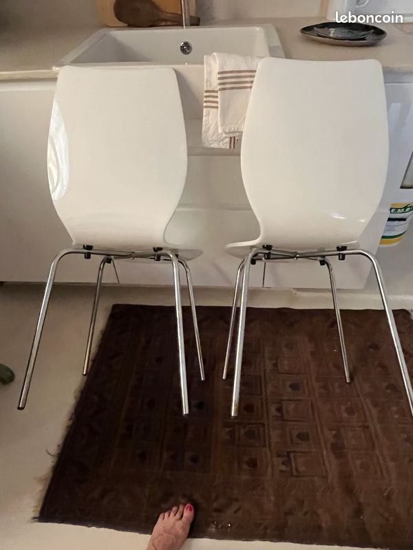 Lot de 2 chaises Plexi et inox (image 6)