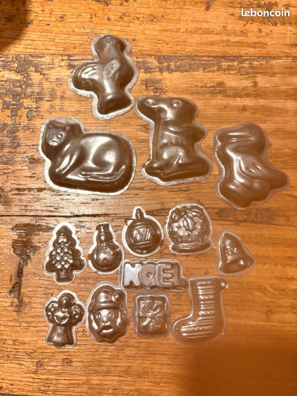 E-far Lot de 3 petits moules à gâteau ronds antiadhésifs en acier