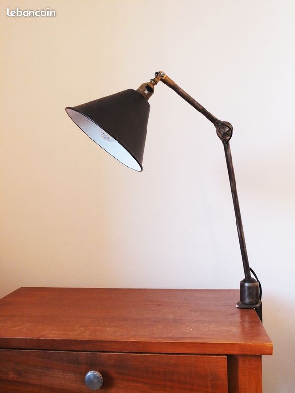 Superbe lampe articulée vintage type Mazda / Gras / Ravel (image 1)