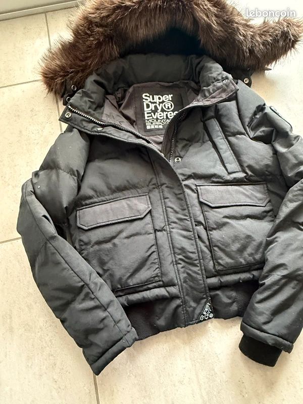 Veste / Manteau noire - L - Superdry (image 2)