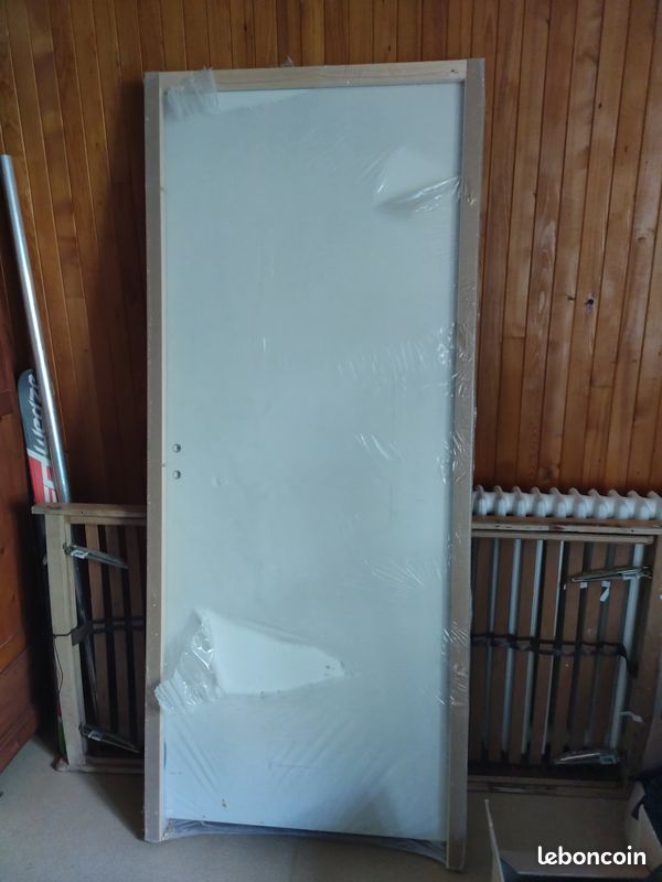 Bloc-porte d'intérieur isolant / isotherme Glasgow 204x83 cm - Poussant DROITE - Neuf sous emballage (image 4)