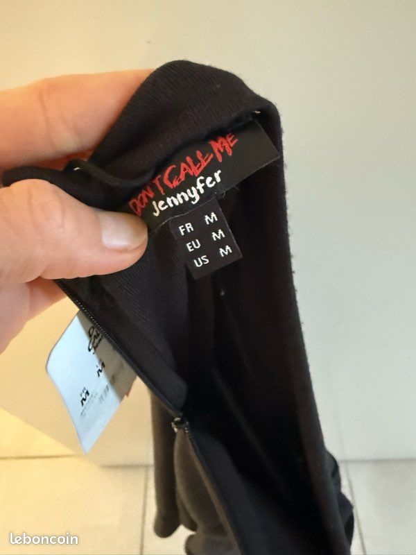 Neuve avec étiquette robe noire Jennyfer taille M 38 (image 3)