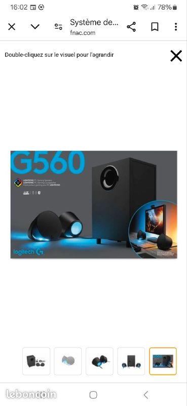 Logitech G560 lightsync (image 3)