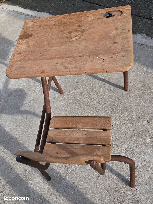 Bureau écolier vintage (image 4)