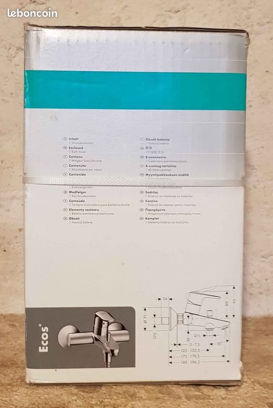 Mitigeur de baignoire Hansgrohe Ecos German Engineering neuf serti (image 4)