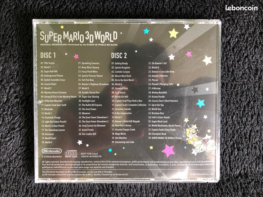Mario 3d World Captain Toad Plays Peek A Boo CD Ost Super Mario 3D