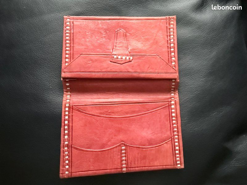 Portefeuille En Cuir Gravé Laser - Thème Guerre Viking - Homme - Fait Main