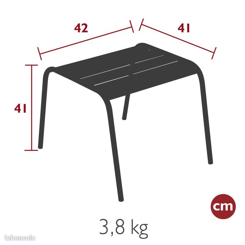 Fauteuil + repose pied monceau Fermob (image 6)