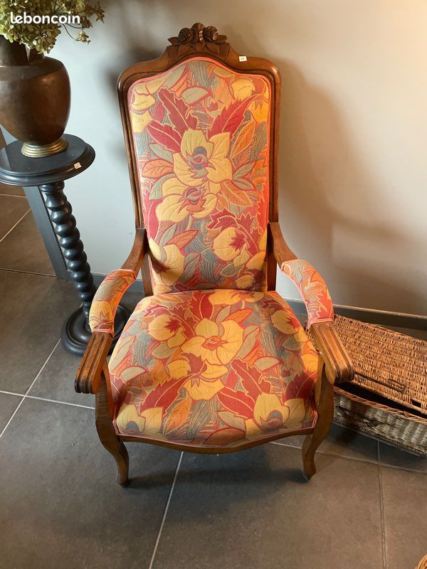 Fauteuil Voltaire ancien bel état (image 1)