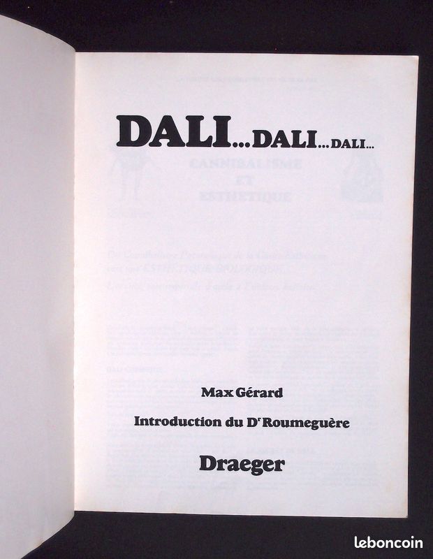 Dali de Draeger - Max Gérard,1974. Couverture souple (image 11)