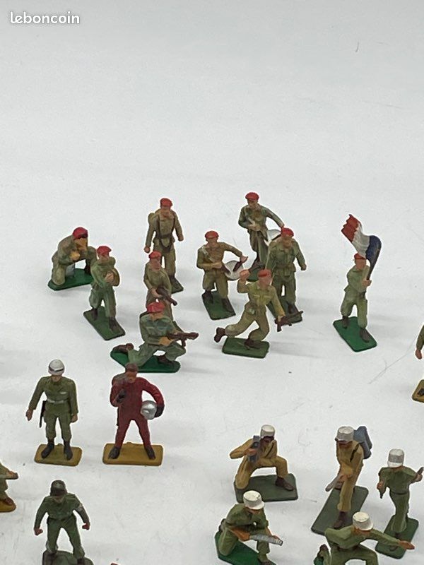Figurine Militaire Starlux Ancienne - Soldat Lanceur De Grenade, Jouet Vintage