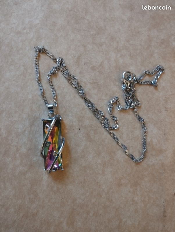 Collier Topaze Mystic Rainbow (image 3)